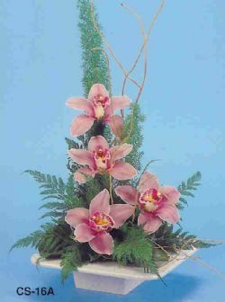  Giresun hediye sevgilime hediye iek  vazoda 4 adet orkide 