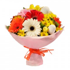 Karışık mevsim buketi Mevsimsel çiçek  Giresun İnternetten çiçek siparişi 