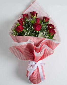 9 adet kırmızı gülden buket  Giresun çiçek online çiçek siparişi 