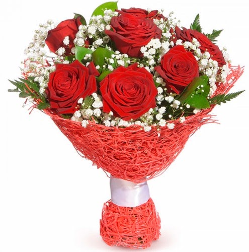 7 adet kırmızı gül buketi  Giresun çiçek yolla , çiçek gönder , çiçekçi  