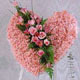 kalp pano karankil ve güller   Giresun İnternetten çiçek siparişi 