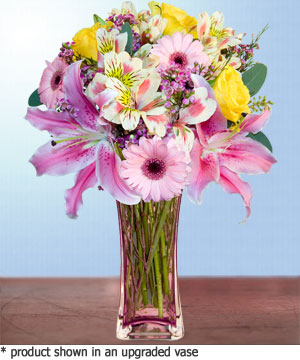 Anneme hediye karisik cam mevsim demeti  Giresun İnternetten çiçek siparişi 