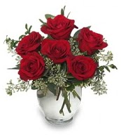 Vazo içerisinde 5 adet kırmızı gül  Giresun güvenli kaliteli hızlı çiçek 