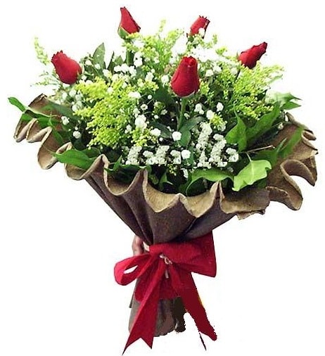 5 adet gülden buket  Giresun uluslararası çiçek gönderme 
