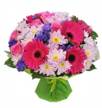 Karışık mevsim buketi mevsimsel buket  Giresun çiçek online çiçek siparişi 